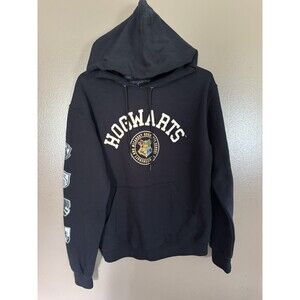 Harry Potter School of wizardry Hogwarts Hooded Pullover Sweater Size S